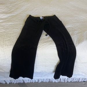 Juicy couture black velour pants! Excellent cond